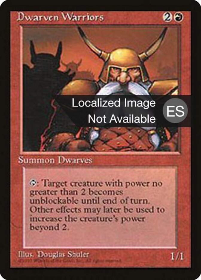 Dwarven Warriors — Fourth Edition Foreign Black Border 187/378