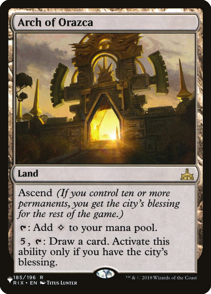 Arch of Orazca — The List RIX-185/5581