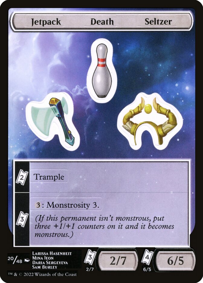 Jetpack Death Seltzer — Unfinity Sticker Sheets 20/48