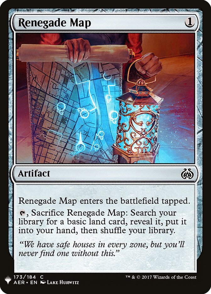 Renegade Map — The List AER-173/5581