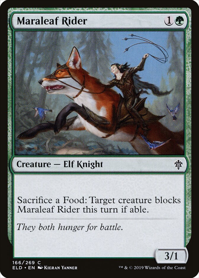 Maraleaf Rider — Throne of Eldraine 166/398