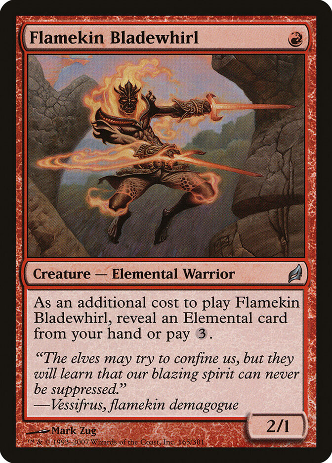 Flamekin Bladewhirl — Lorwyn 165/301