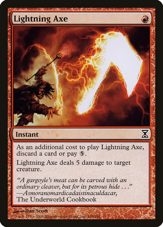 Lightning Axe — Time Spiral 168/301
