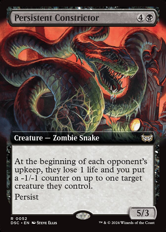 Constricteur tenace — Duskmourn: House of Horror Commander 52/373