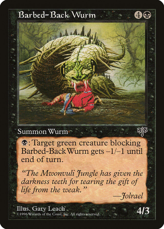 Barbed-Back Wurm — Mirage 105/351