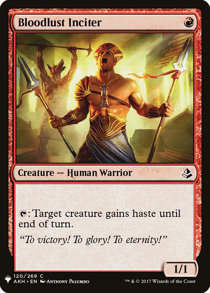 Bloodlust Inciter — The List AKH-120/5581