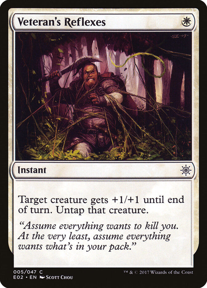 Veteran's Reflexes — Explorers of Ixalan 5/48