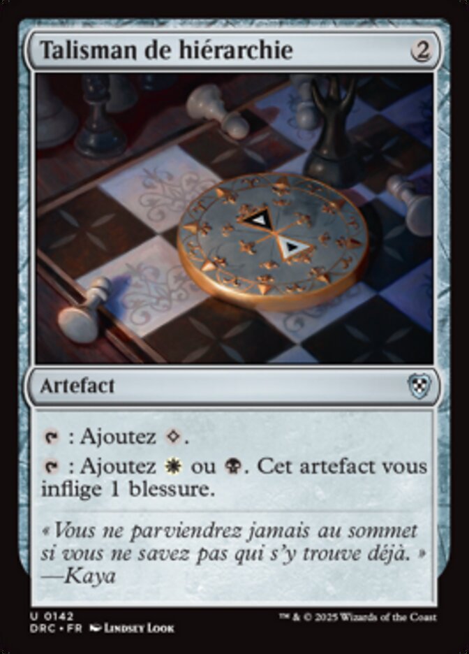 Talisman de hiérarchie — Aetherdrift Commander 142/184