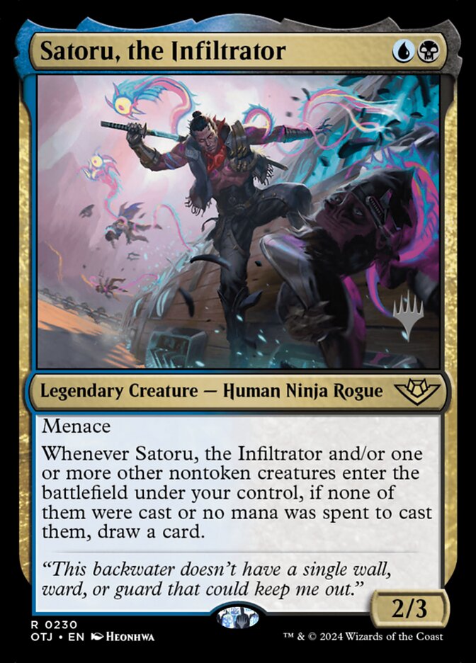 Satoru, the Infiltrator — Outlaws of Thunder Junction Promos 230p/160