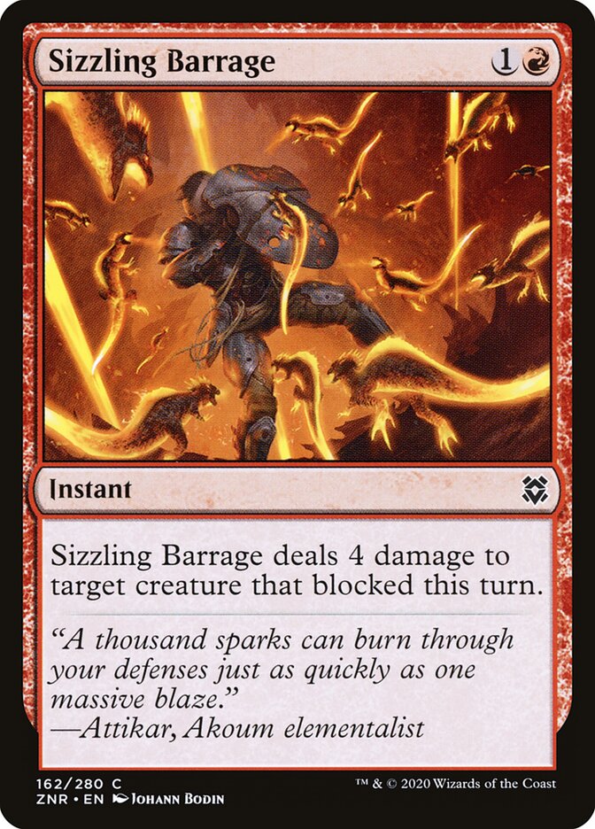 Sizzling Barrage — Zendikar Rising 162/406