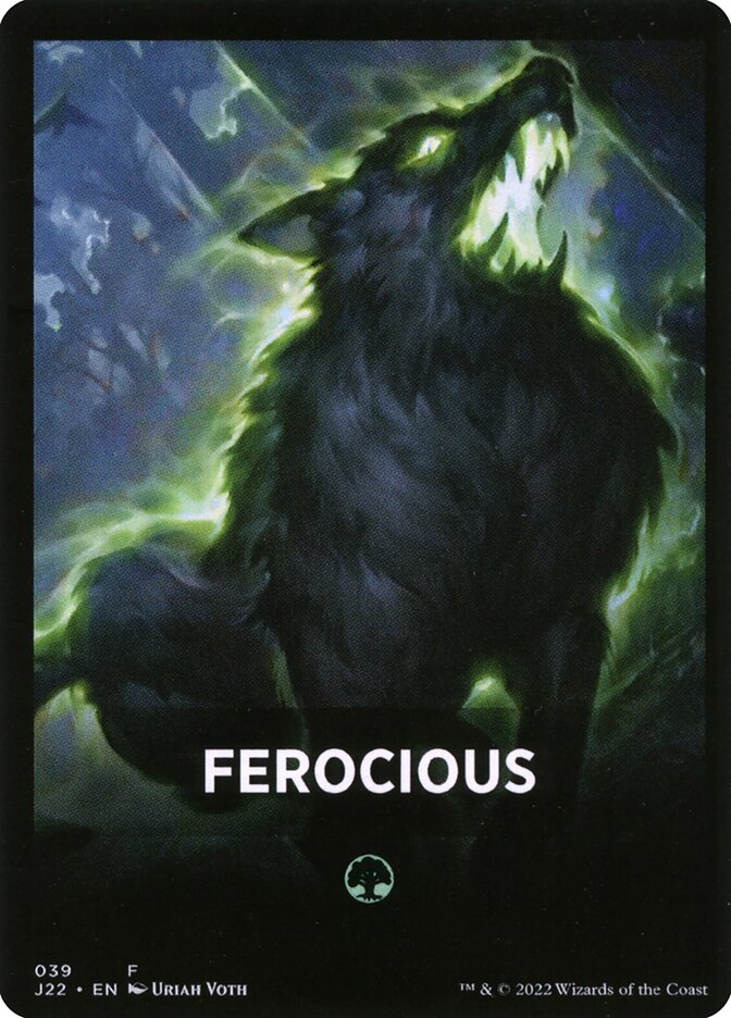 Ferocious — Jumpstart 2022 Front Cards 39/46