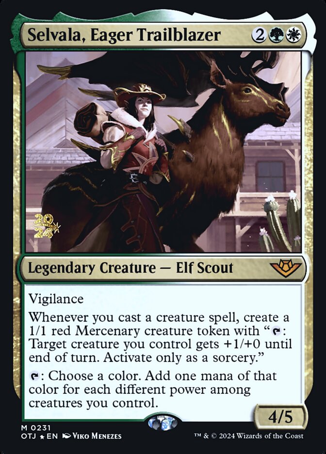 Selvala, Eager Trailblazer — Outlaws of Thunder Junction Promos 231s/160