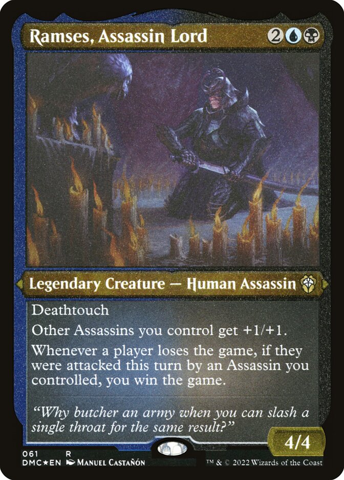 Ramses, Assassin Lord — Dominaria United Commander 61/240