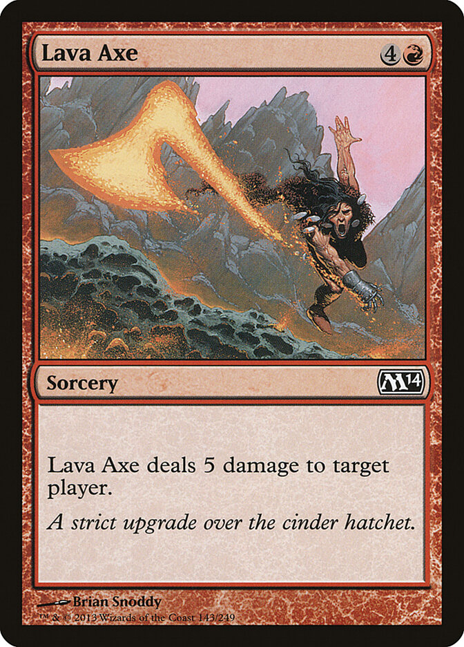 Hache de lave — Magic 2014 143/249