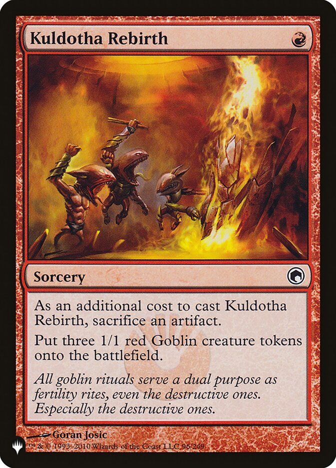 Kuldotha Rebirth — The List SOM-96/5581