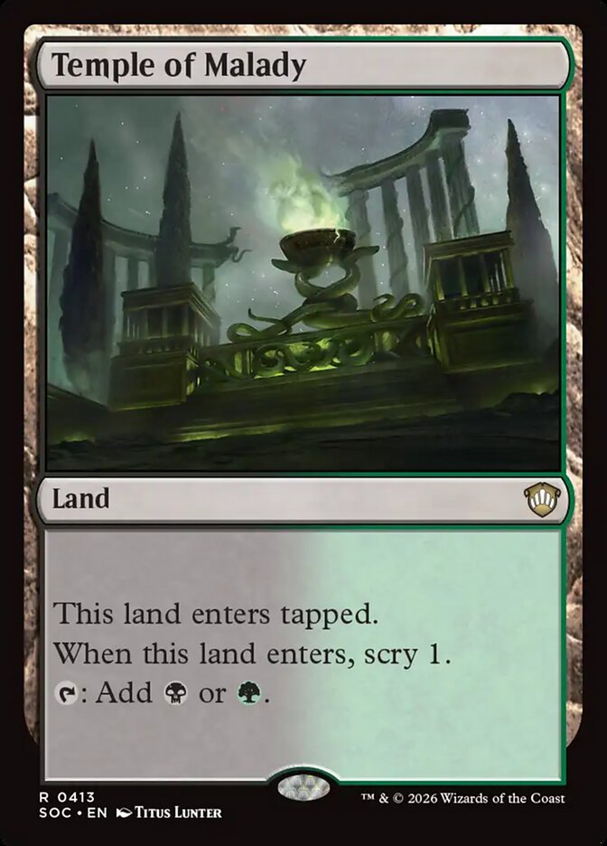 Temple of Malady — Secrets of Strixhaven Commander 413/426