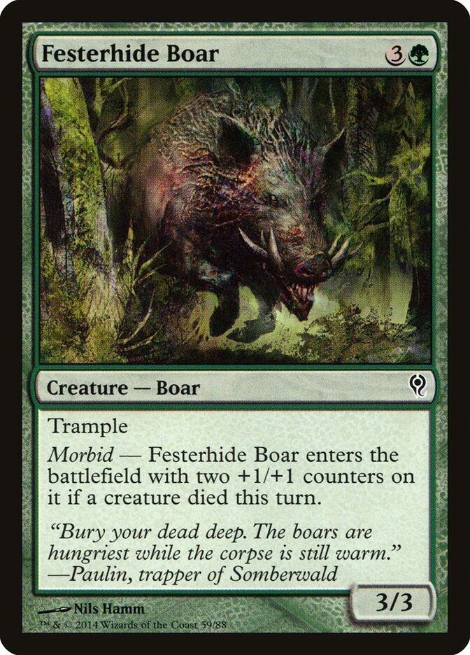 Festerhide Boar — Duel Decks: Jace vs. Vraska 59/88