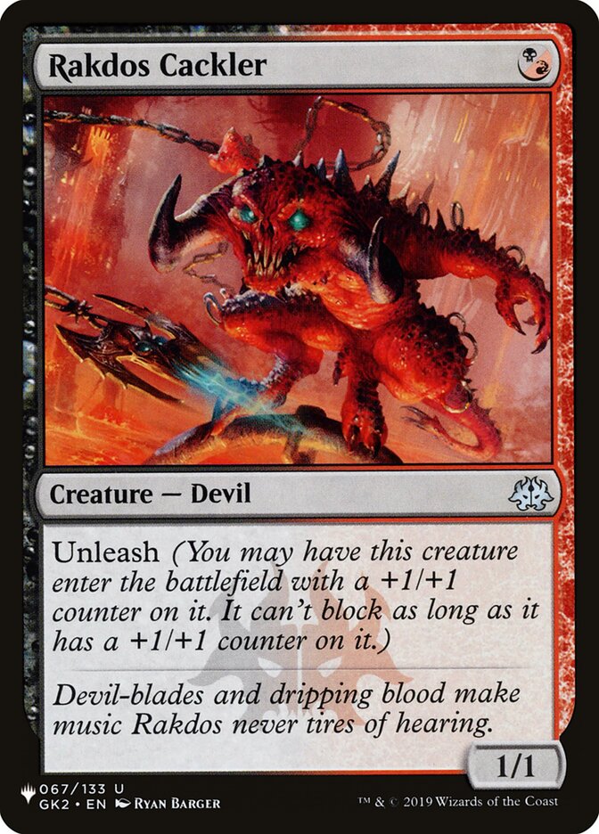 Rakdos Cackler — The List GK2-67/5581