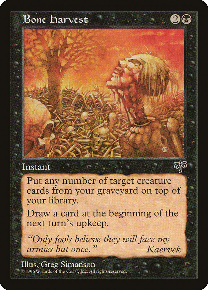 Bone Harvest — Mirage 108/351