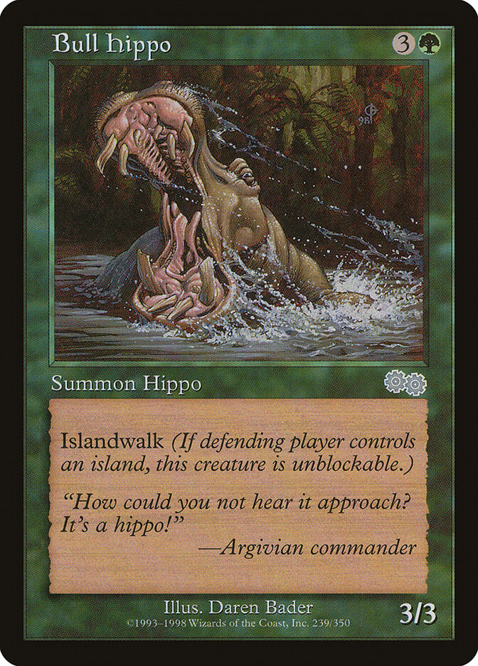 Bull Hippo — Urza's Saga 239/357