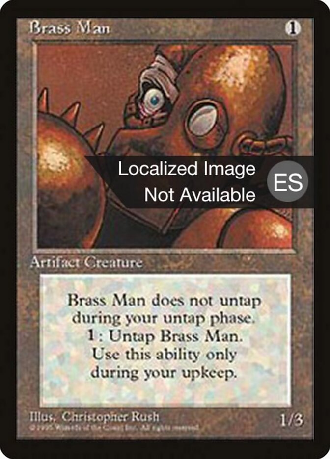 Brass Man — Fourth Edition Foreign Black Border 302/378