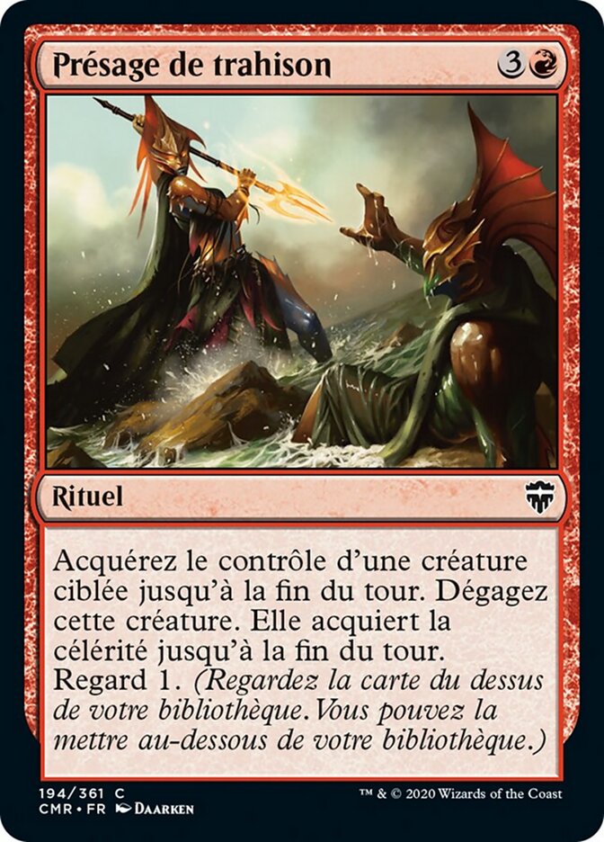Présage de trahison — Commander Legends 194/718