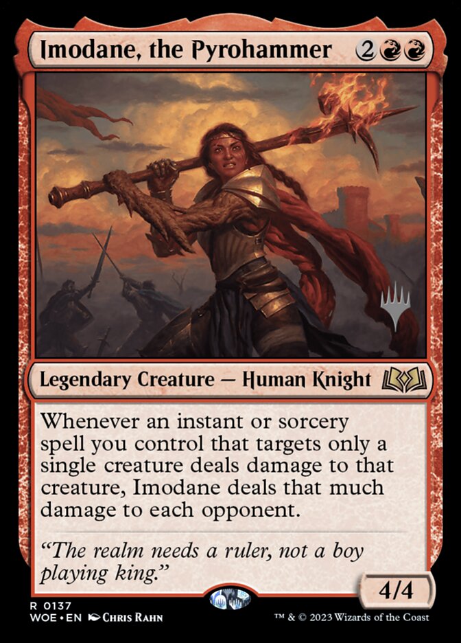 Imodane, the Pyrohammer — Wilds of Eldraine Promos 137p/160