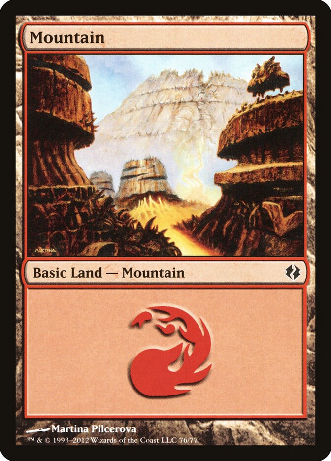 Mountain — Duel Decks: Venser vs. Koth 76/77