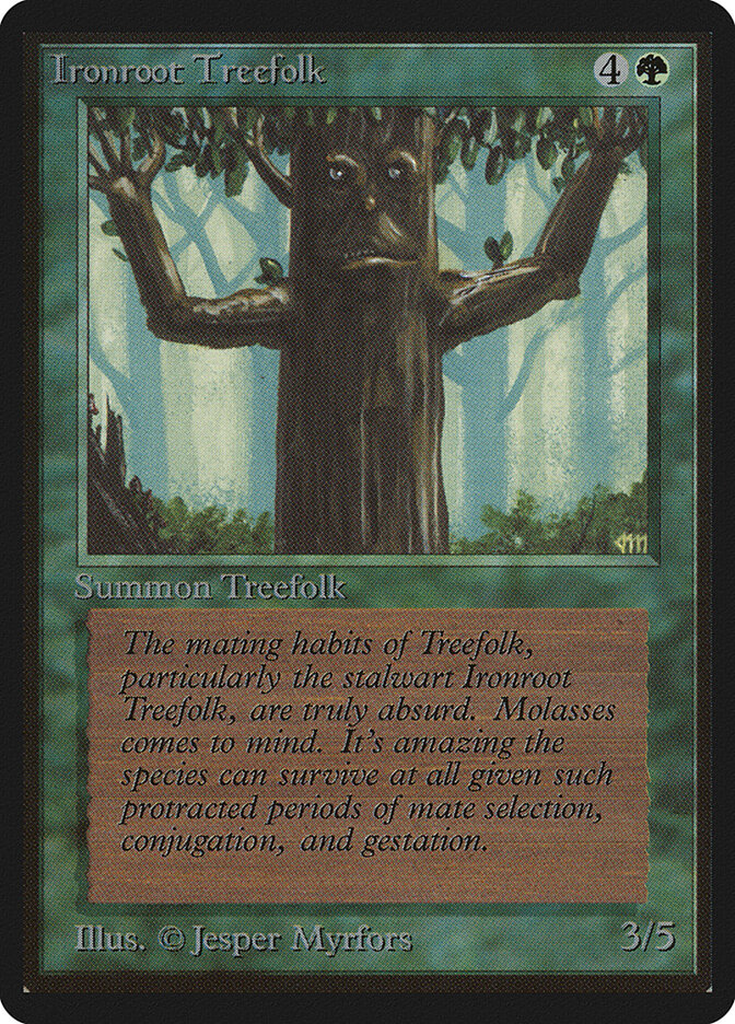 Ironroot Treefolk — Limited Edition Beta 204/302