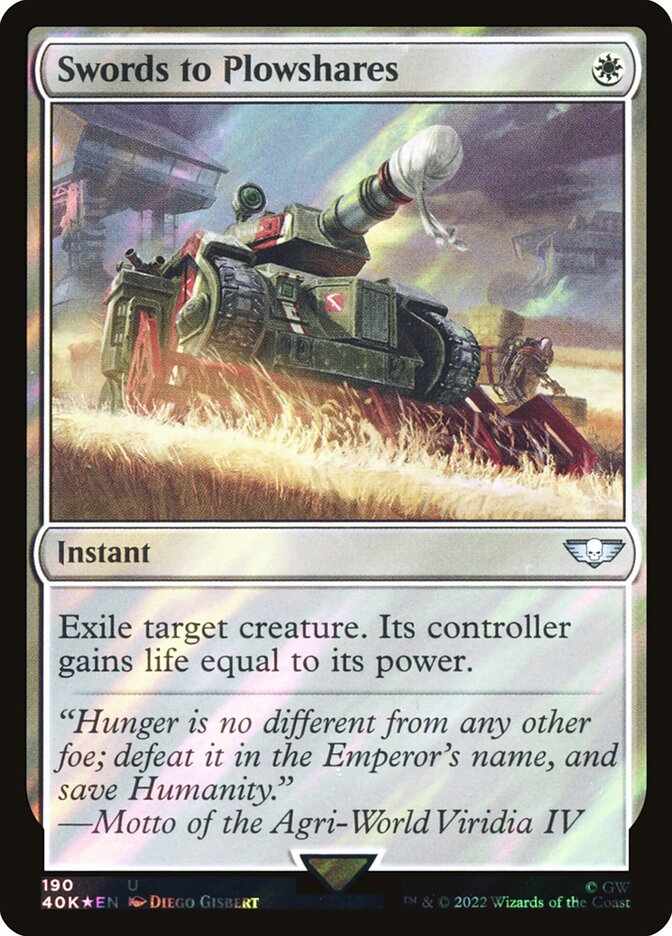 Swords to Plowshares — Warhammer 40,000 Commander 190★/617