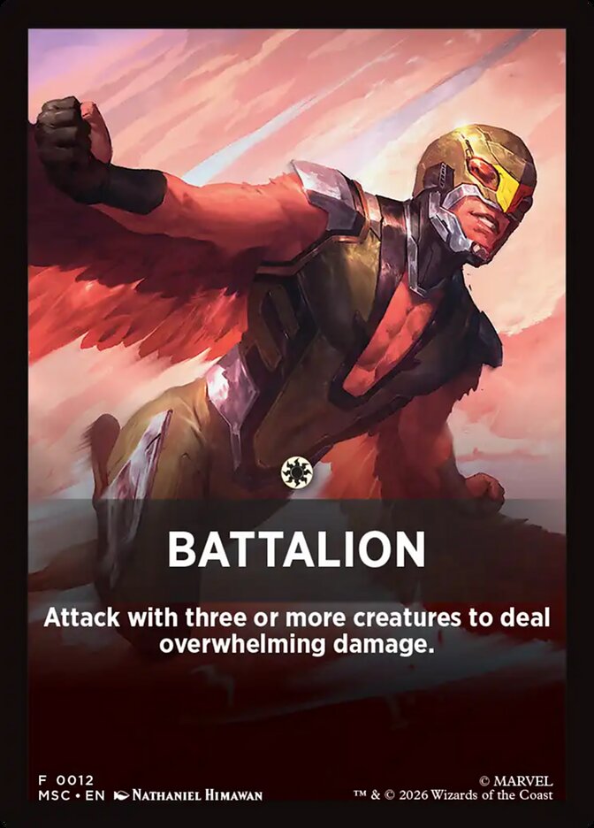 Battalion — Marvel Super Heroes Jumpstart Front Cards 12/61