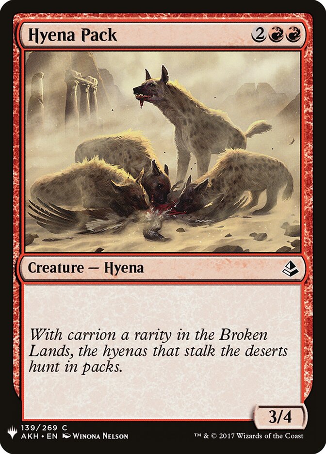 Hyena Pack — The List AKH-139/5581