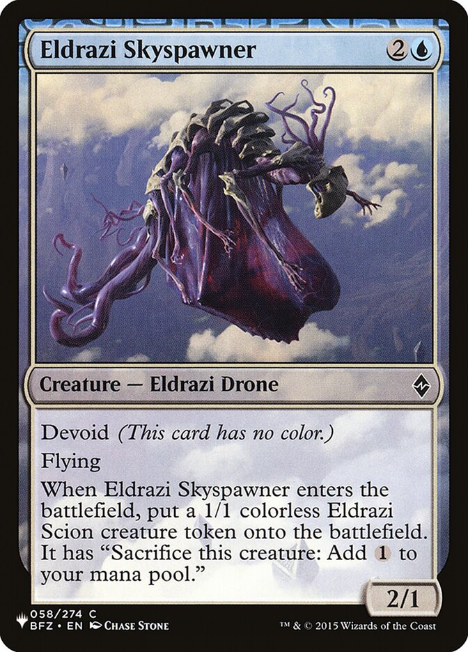 Eldrazi Skyspawner — The List BFZ-58/5581