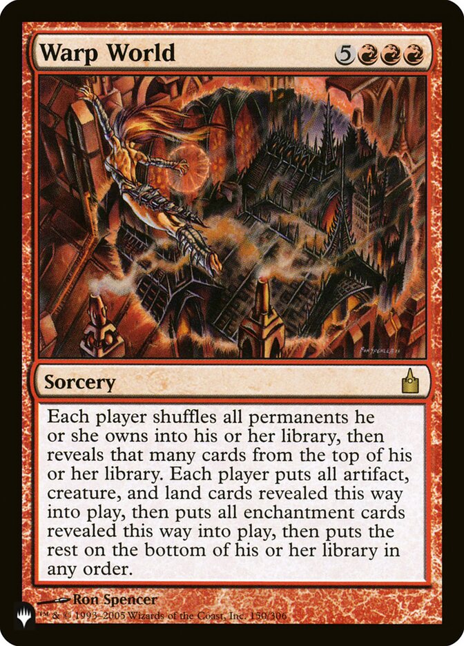 Warp World — The List RAV-150/5581