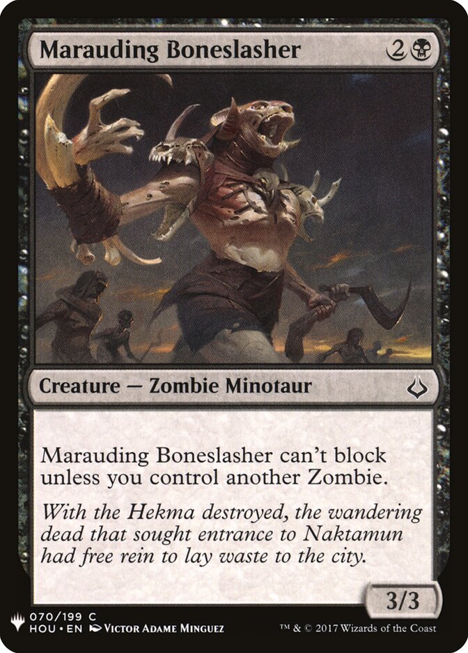 Marauding Boneslasher — The List HOU-70/5581
