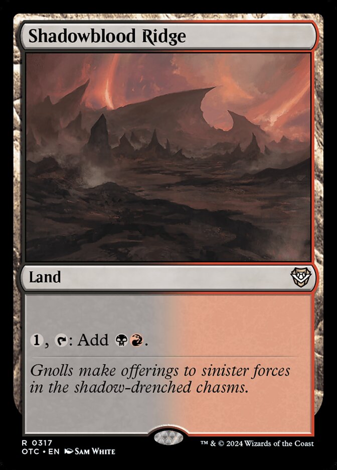 Shadowblood Ridge — Outlaws of Thunder Junction Commander 317/342