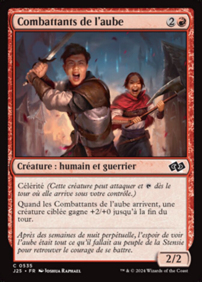 Combattants de l'aube — Foundations Jumpstart 535/779