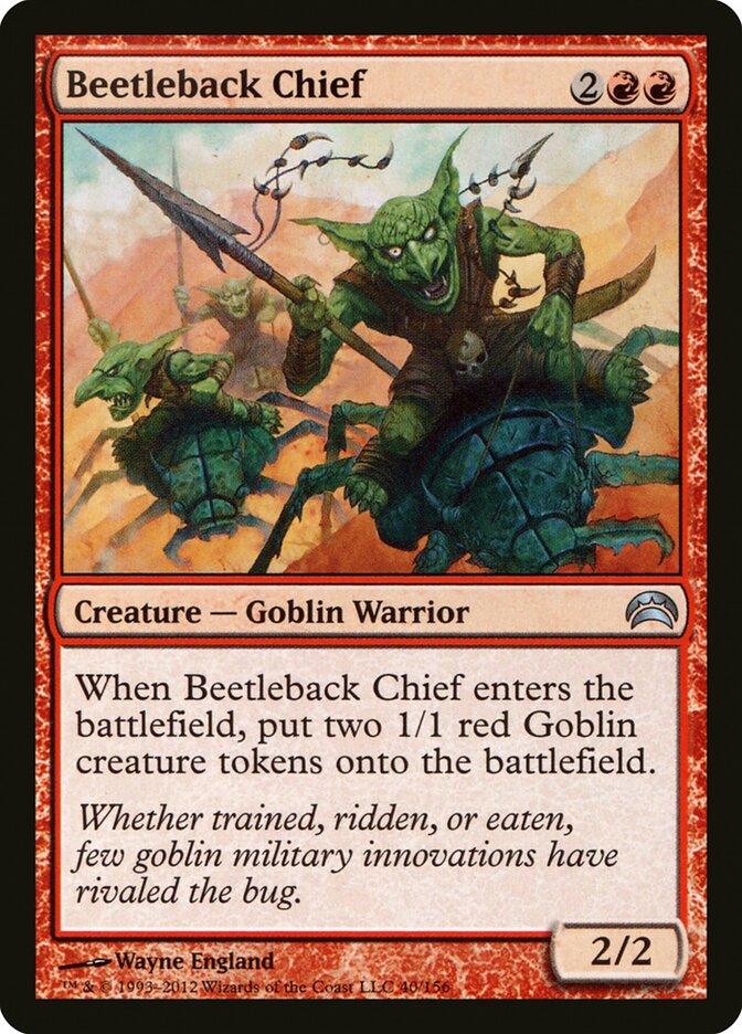 Beetleback Chief — Planechase 2012 40/156