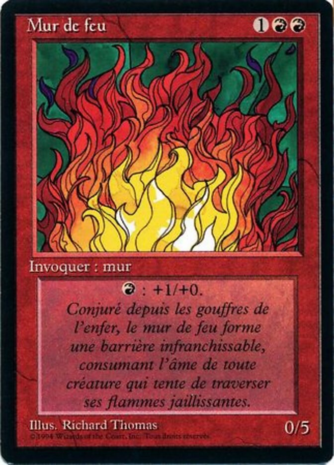 Wall of Fire — Foreign Black Border 183/307