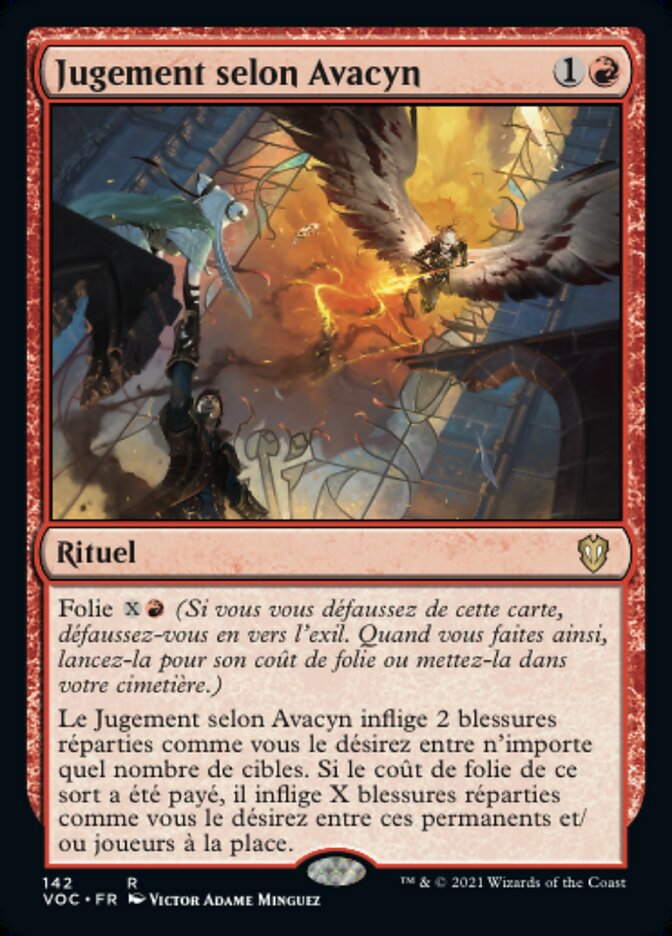 Jugement selon Avacyn — Crimson Vow Commander 142/188