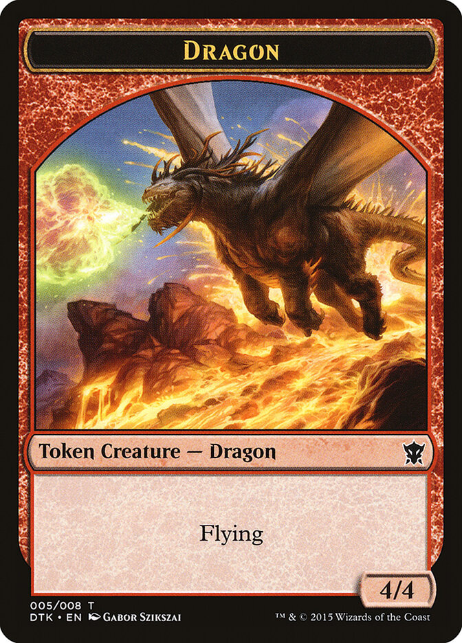 Dragon — Dragons of Tarkir Tokens 5/8
