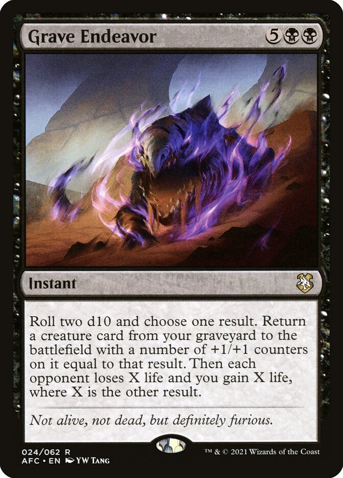 Grave Endeavor — Forgotten Realms Commander 24/331