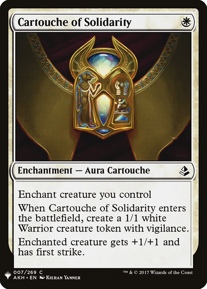 Cartouche of Solidarity — The List AKH-7/5581