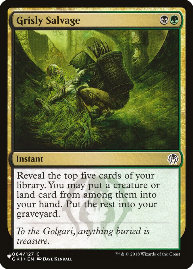 Grisly Salvage — The List GK1-64/5581
