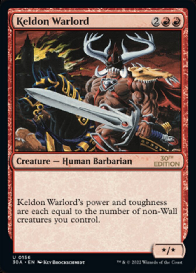 Keldon Warlord — 30th Anniversary Edition 156/594