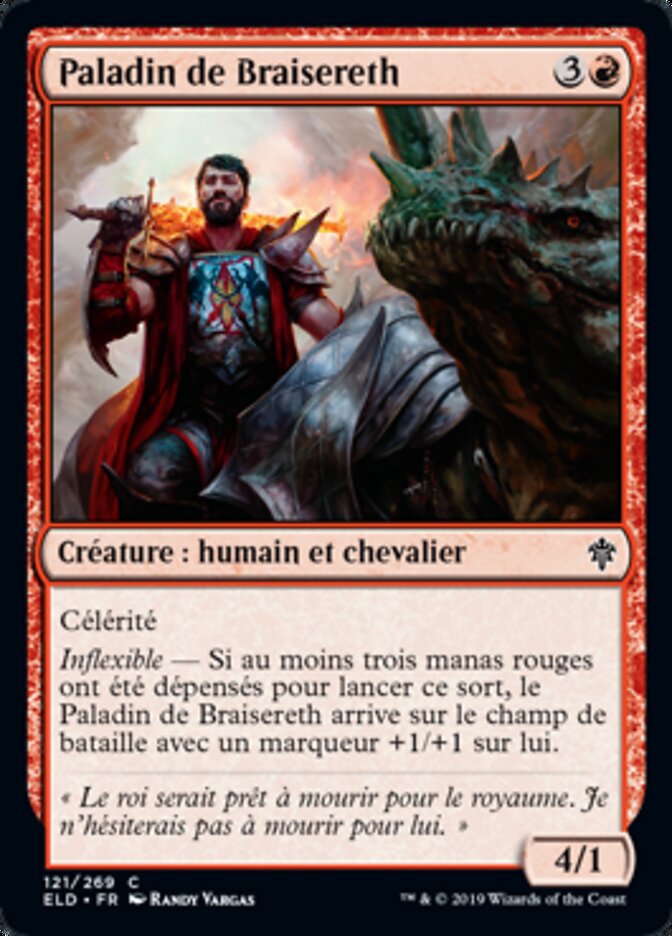 Paladin de Braisereth — Throne of Eldraine 121/398