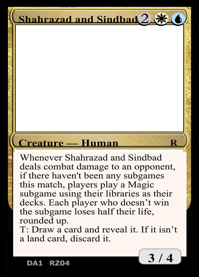 Shahrazad and Sindbad — Unknown Event RZ04g/512