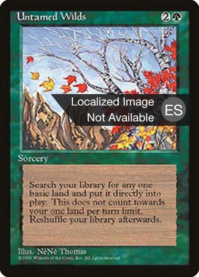 Untamed Wilds — Fourth Edition Foreign Black Border 279/378