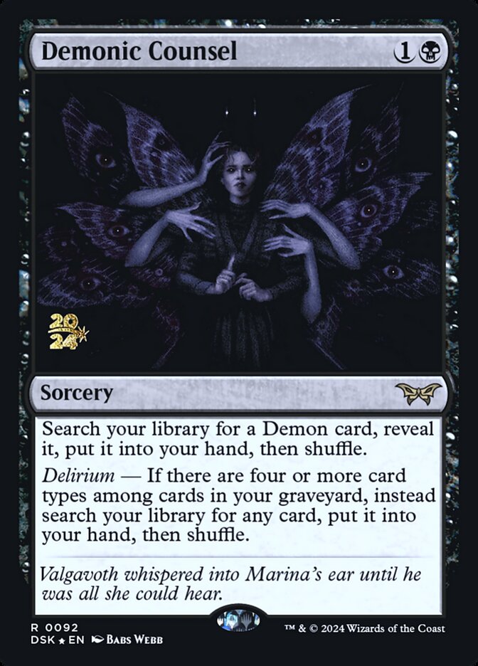 Demonic Counsel — Duskmourn: House of Horror Promos 92s/160