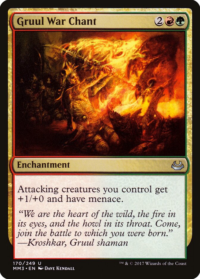 Gruul War Chant — Modern Masters 2017 170/249